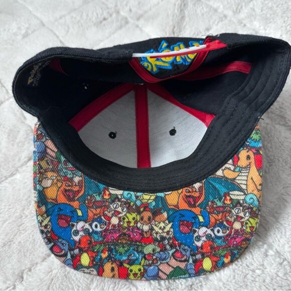 Pokemon | Poké Ball Sublimated Bill Snapback Baseball Cap - Picture 3 of 8
